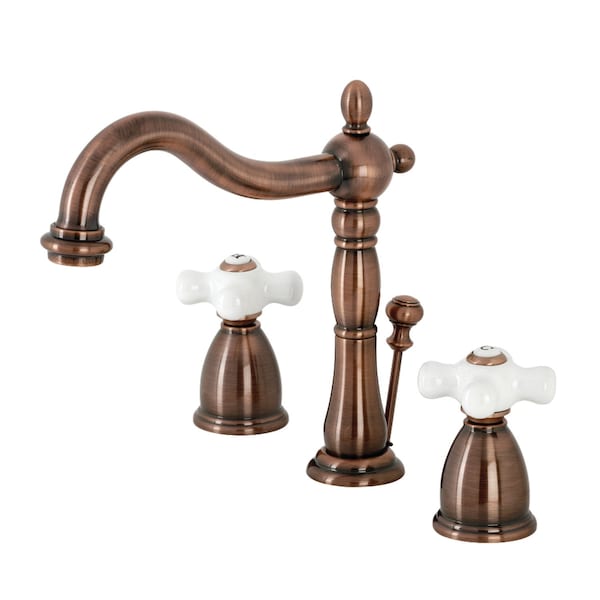KB197PXAC 8" Widespread Bathroom Faucet, Antique Copper